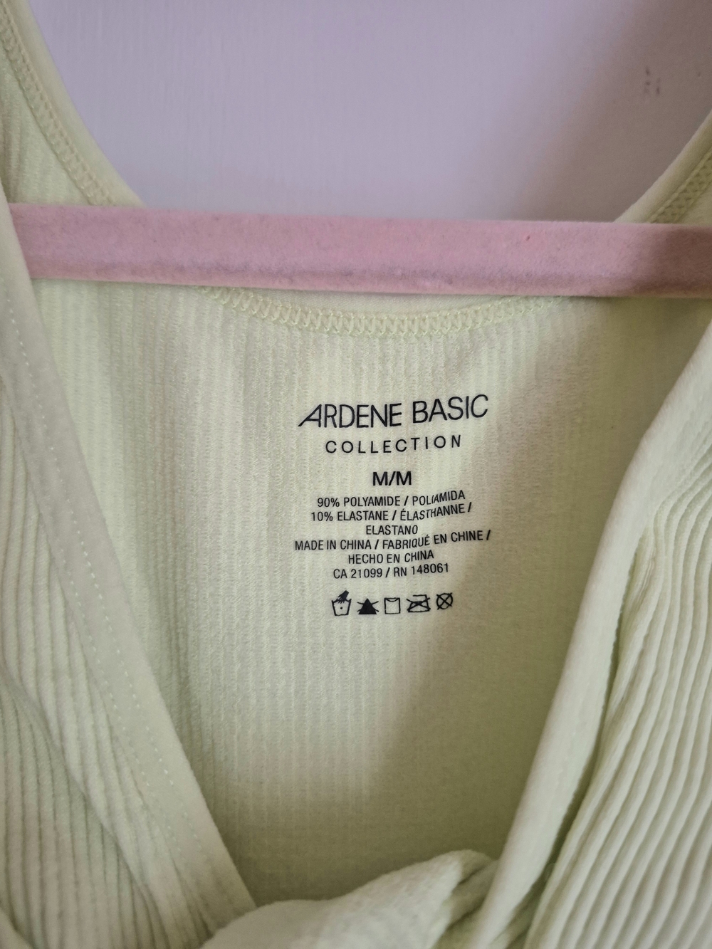 Ardene Basic Light Yellow Ribbed Tank - Picture 3 of 3